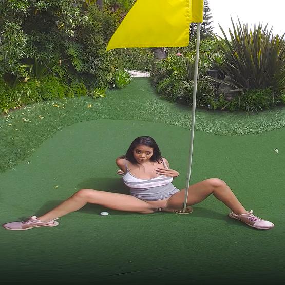 Be sure to make a hole in one! VR Porn Video